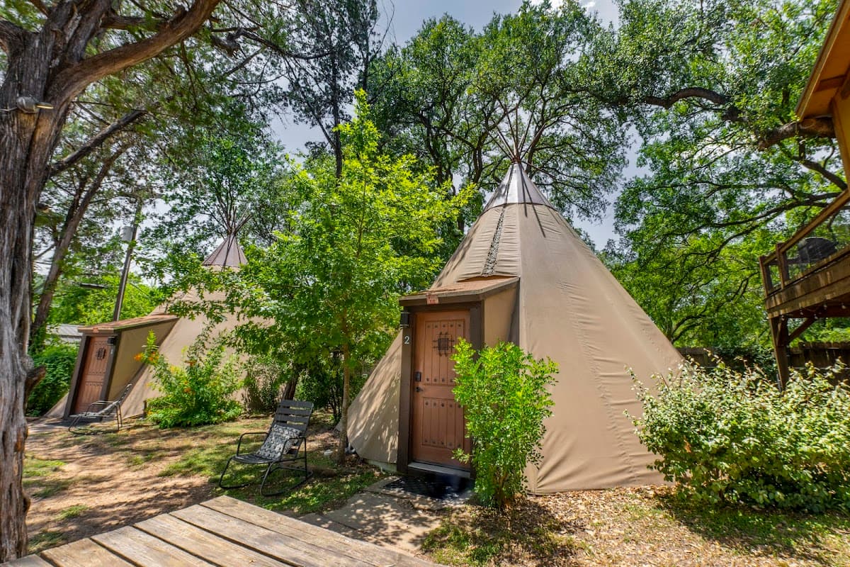 Tipis on the Guadalupe
