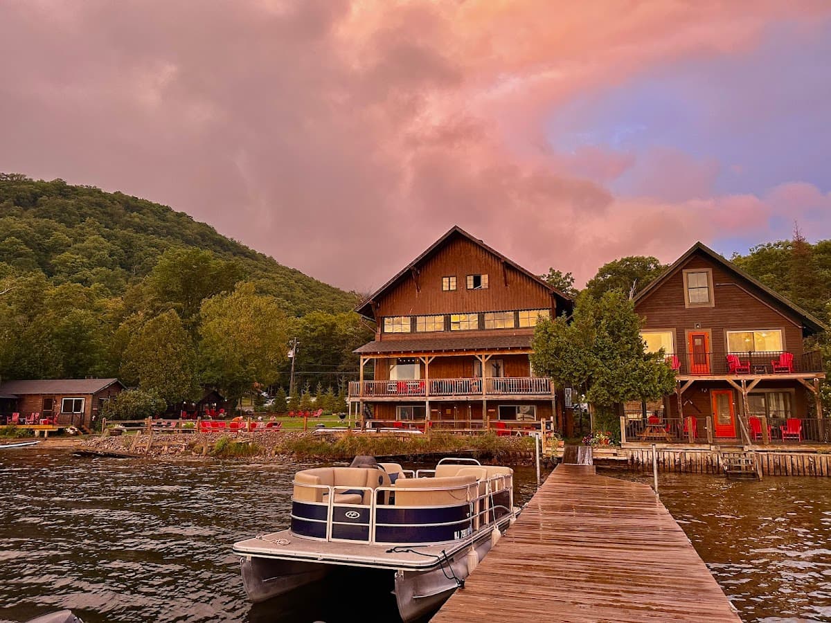 Steamboat Landing on Blue Mountain Lake