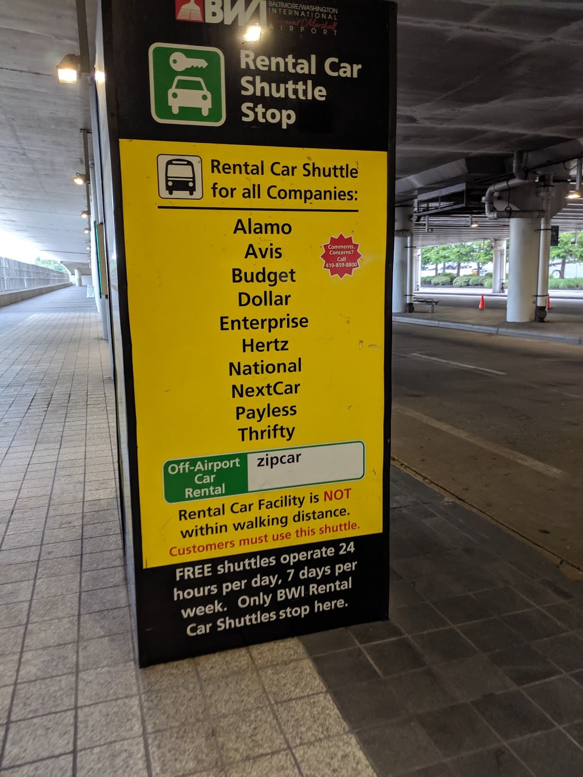 BWI Rental Car Shuttle