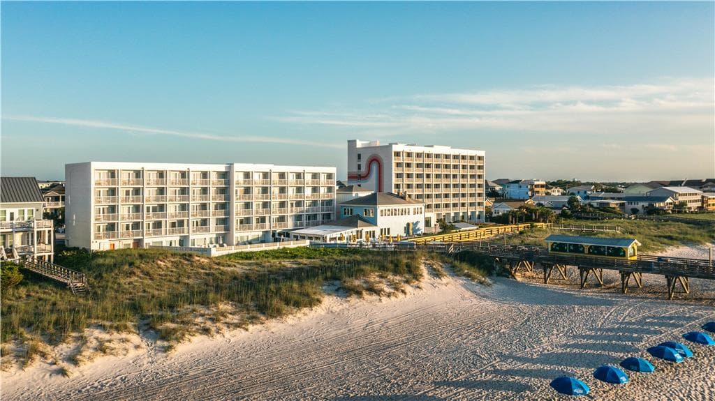 Golden Sands Carolina Beach Oceanfront Tapestry by Hilton